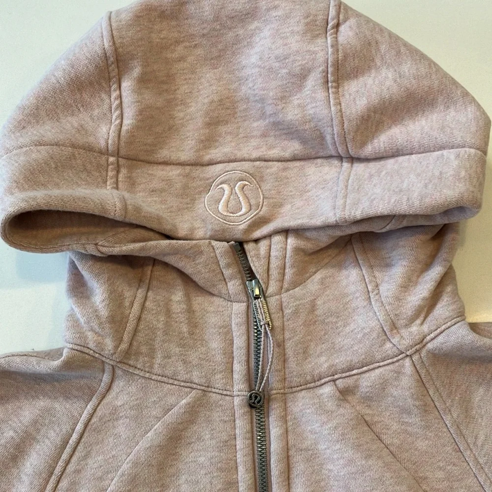 Lululemon millennial pink heathered scuba hoodie size 6 - Picture 4 of 4